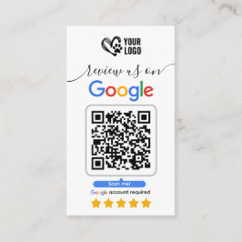 Tarjeta De Visita Dog Grooming Google Review Card QR Code