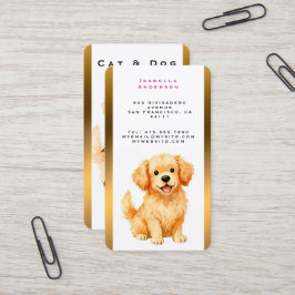 Tarjeta De Visita Dog Grooming Personalized Luxury Modern Collection