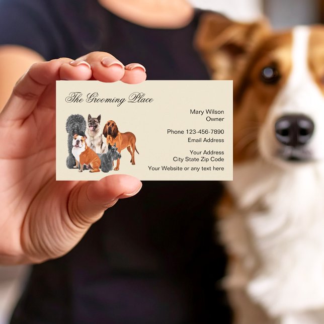 Tarjeta De Visita Dog Grooming Professional Services (Subido por el creador)