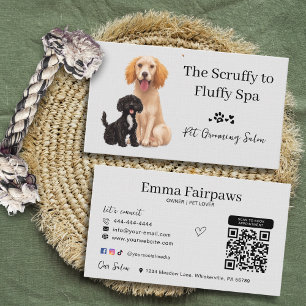 Tarjeta De Visita Dog Grooming Salon Pet Care