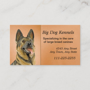Tarjeta De Visita Dog Kennel German Shepherd Business Card