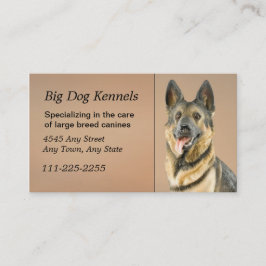 Tarjeta De Visita Dog Kennel German Shepherd Business Card