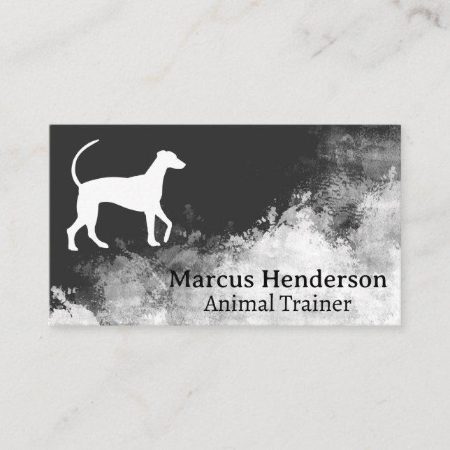 Tarjeta De Visita Dog Logo | Background Texture (Anverso)