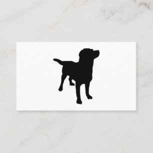 Tarjeta De Visita Dog Silhouette