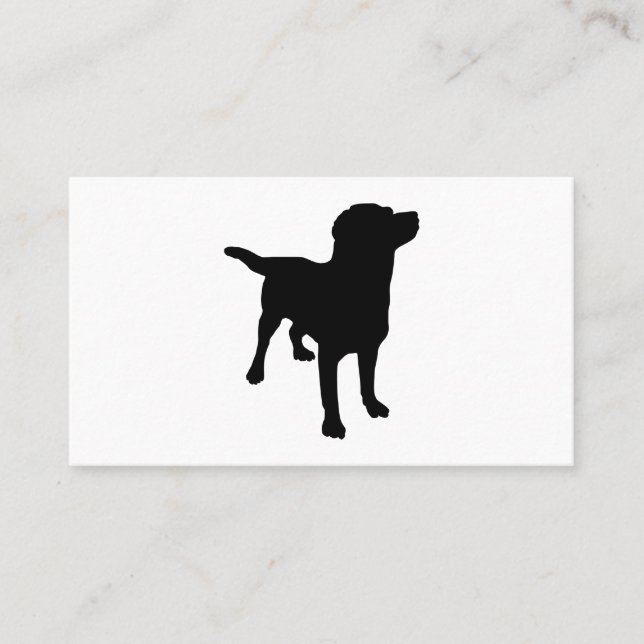 Tarjeta De Visita Dog Silhouette (Anverso)