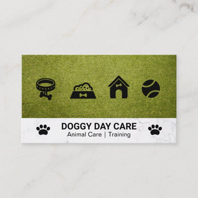 Tarjeta De Visita Dog Sitter | Servicios para animales | Formador (Anverso)