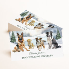 Tarjeta De Visita Dog Sitter y Dog Walker Business Card