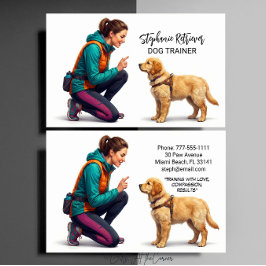 Tarjeta De Visita Dog Trainer 