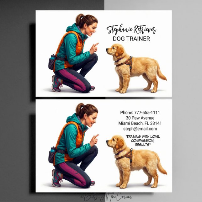 Tarjeta De Visita Dog Trainer  (Subido por el creador)