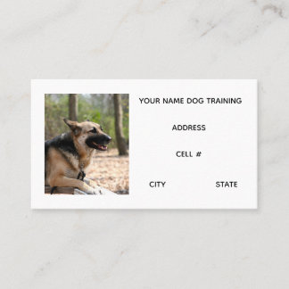 Tarjeta De Visita Dog Training