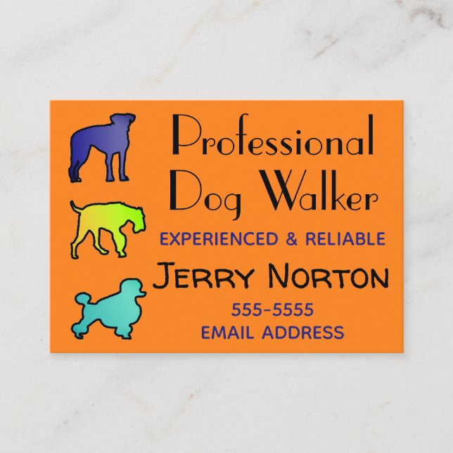 Tarjeta De Visita Dog Walker (Anverso)