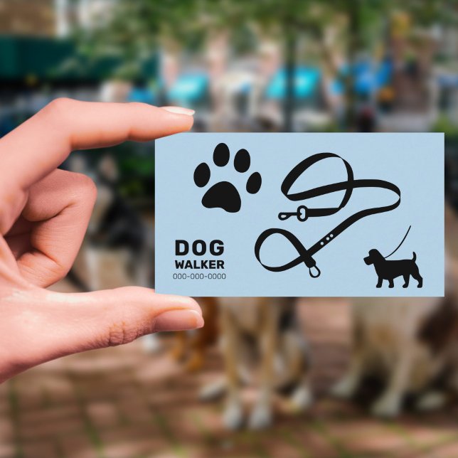 Tarjeta De Visita Dog Walker (Dog Walker Business Card)