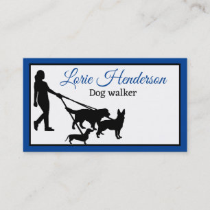 Tarjeta De Visita Dog Walker Business Card