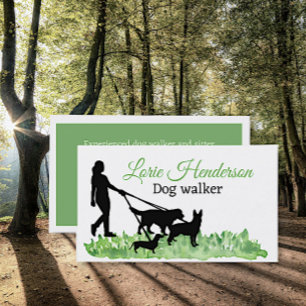 Tarjeta De Visita Dog Walker Business Card