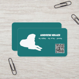 Tarjeta De Visita Dog Walker Dog Boarding QR