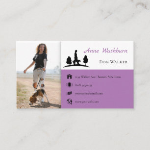 Tarjeta De Visita Dog Walker   Entrenador de perros   Cuidado de las