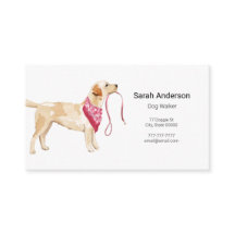 Dog Walker Mascota Sitting Business Card