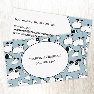 Tarjeta De Visita Dog Walking Business Card