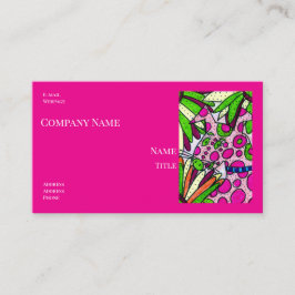 Tarjeta De Visita Dog with Pink Dots Company Business Cards