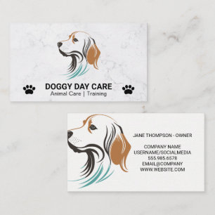 Tarjeta De Visita Doggy Sitter   Servicios para animales   K9