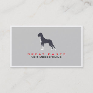 Tarjeta De Visita Dogo Alemán Profesional