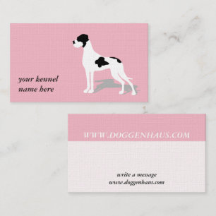 Tarjeta De Visita Dogo de Gran Danés Pío Pardo Negro