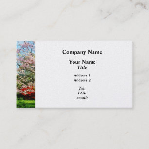 Tarjeta De Visita Dogwood color rosa