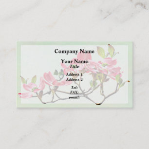 Tarjeta De Visita Dogwood rosa