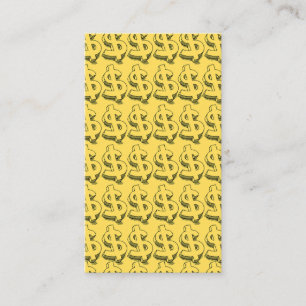 Tarjeta De Visita dólar de oro