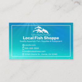 Tarjeta De Visita Dolphin, acuario de peces