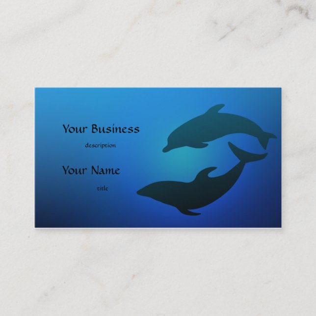Tarjeta De Visita Dolphin Dolphins Business Card (Anverso)