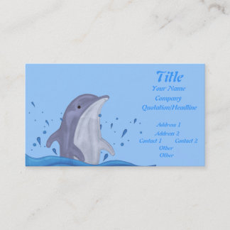 Tarjeta De Visita Dolphin Splash