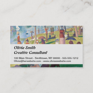 Tarjeta De Visita Domingo en la pintura de La Grande Jatte Seurat