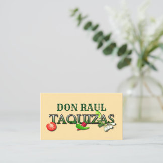 Tarjeta De Visita Don Raul Taquizas
