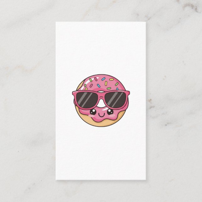 Tarjeta De Visita Dona Cool con Gafas de Sol (Anverso)