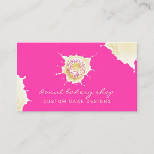 Tarjeta De Visita Dona de crema dulce de pastelería de panadería ama