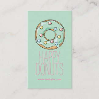 Tarjeta De Visita Donut Shop Panadería Cafe Pastel