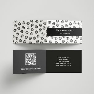 Tarjeta De Visita Doodle Paws, Patas de Perro, Patas de Gato, Patas 