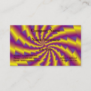 Tarjeta de visita Dorada Spring Spiral