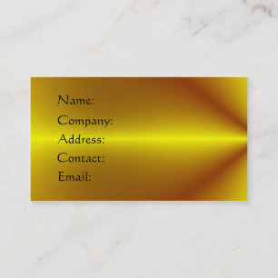 Tarjeta De Visita Dorado