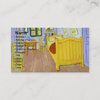 Tarjeta De Visita Dormitorio en Arles (F482) Bella Artes Van Gogh