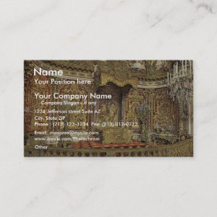 Tarjeta De Visita Dormitorio real, castillo de Herrenchiemsee,