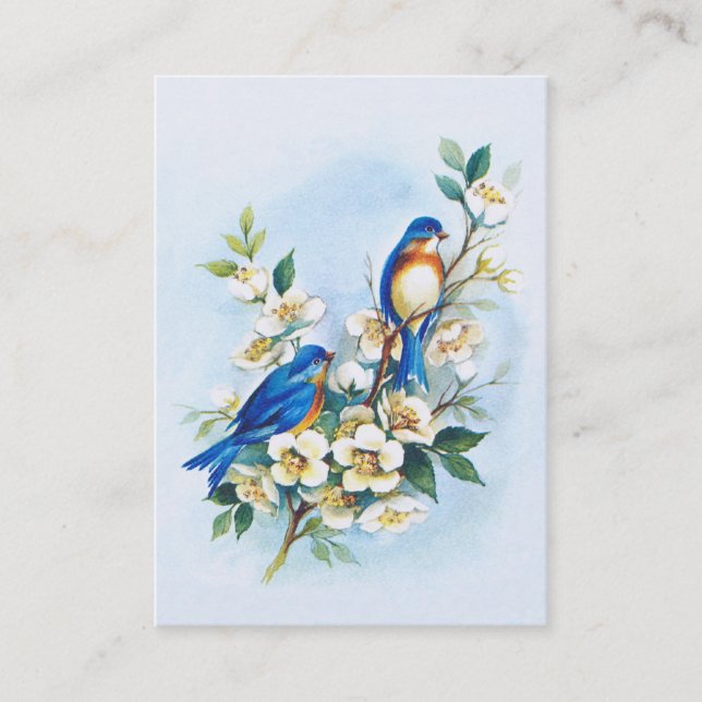 Tarjeta De Visita Dos Bluebirds (Anverso)