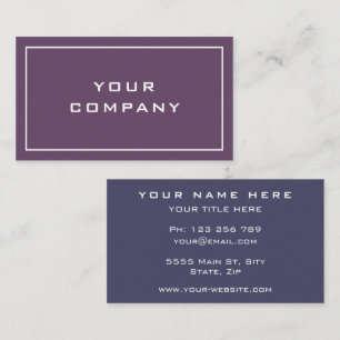 Tarjeta De Visita Dos colores modernos - Profesional elegante -