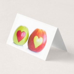 Tarjeta De Visita Dos corazones Un amor
