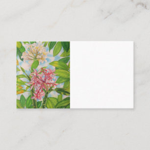 Tarjeta De Visita Dos Plumeria