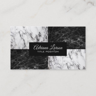 Tarjeta De Visita Dos tipos de mármol