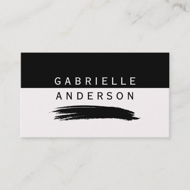 Tarjeta De Visita Dos tonos / cepillado (Anverso)