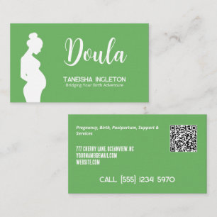 Tarjeta De Visita Doula de Parto QR Personalizado
