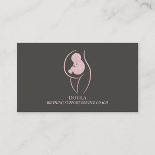 Tarjeta De Visita Doula Embarazo Mamá Partera Entrenamiento de Parto